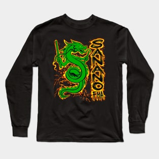 Sanano FMA Dragon Fire Green Long Sleeve T-Shirt